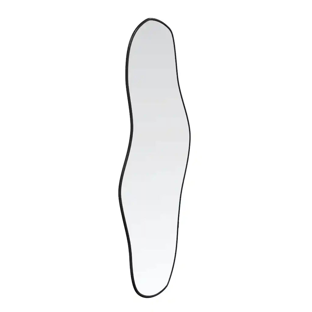 Specchio da Parete | Specchio decorativo Nero 60x25 cm