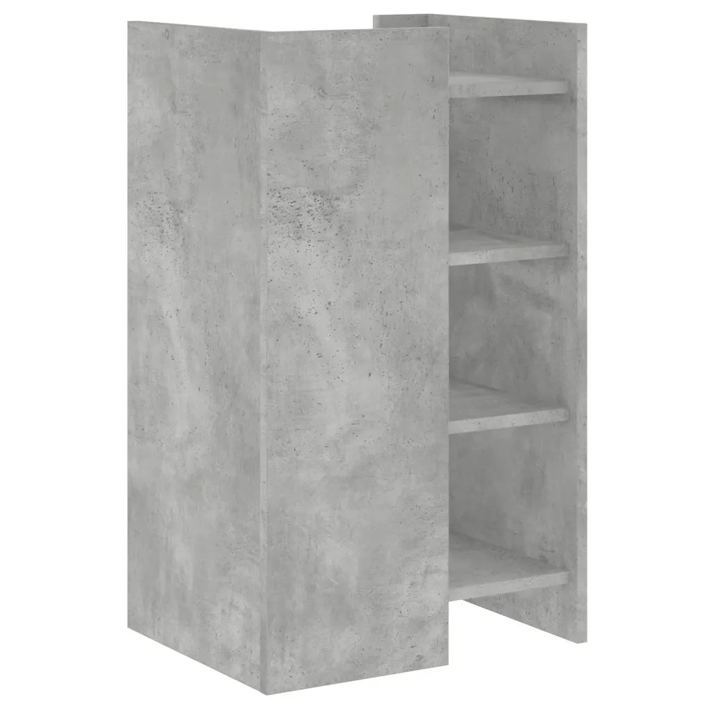 Credenza | Madia | Buffet da pranzo | Armadio da pranzo Grigio Cemento 45x35x75 cm in Legno Multistrato