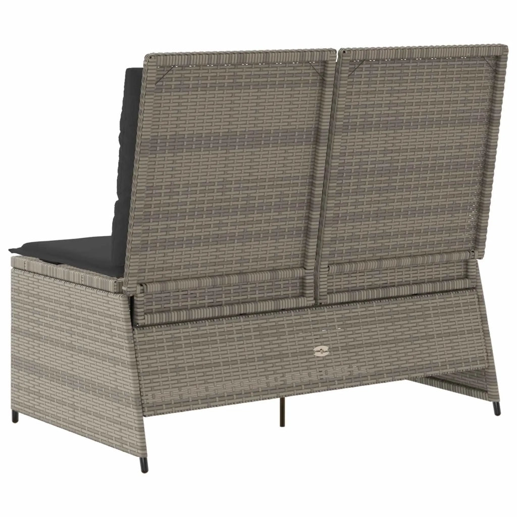 Panchina da giardino Grigio polyrattan 3394469