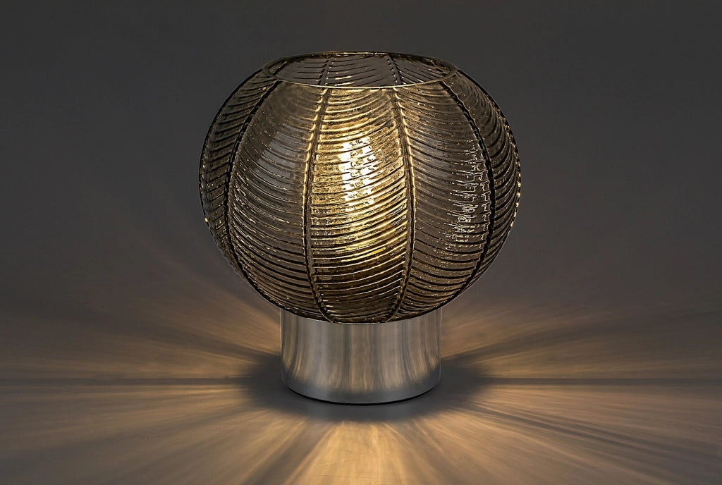 Lampada da tavolo moderna cromata E27 Monet Rabalux