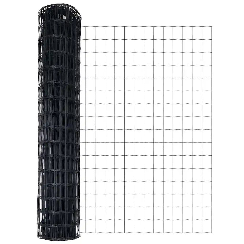 Recinzione da Giardino | Recinzione con Posto Grigio 0,8 x 10 m Acciaio