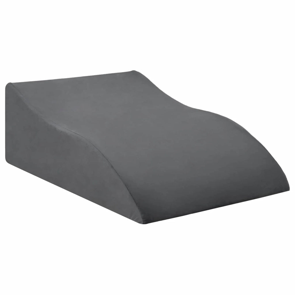 Cuscino per Gambe Grigio 68 x 41 x 21 cm Schiuma PU 42020187