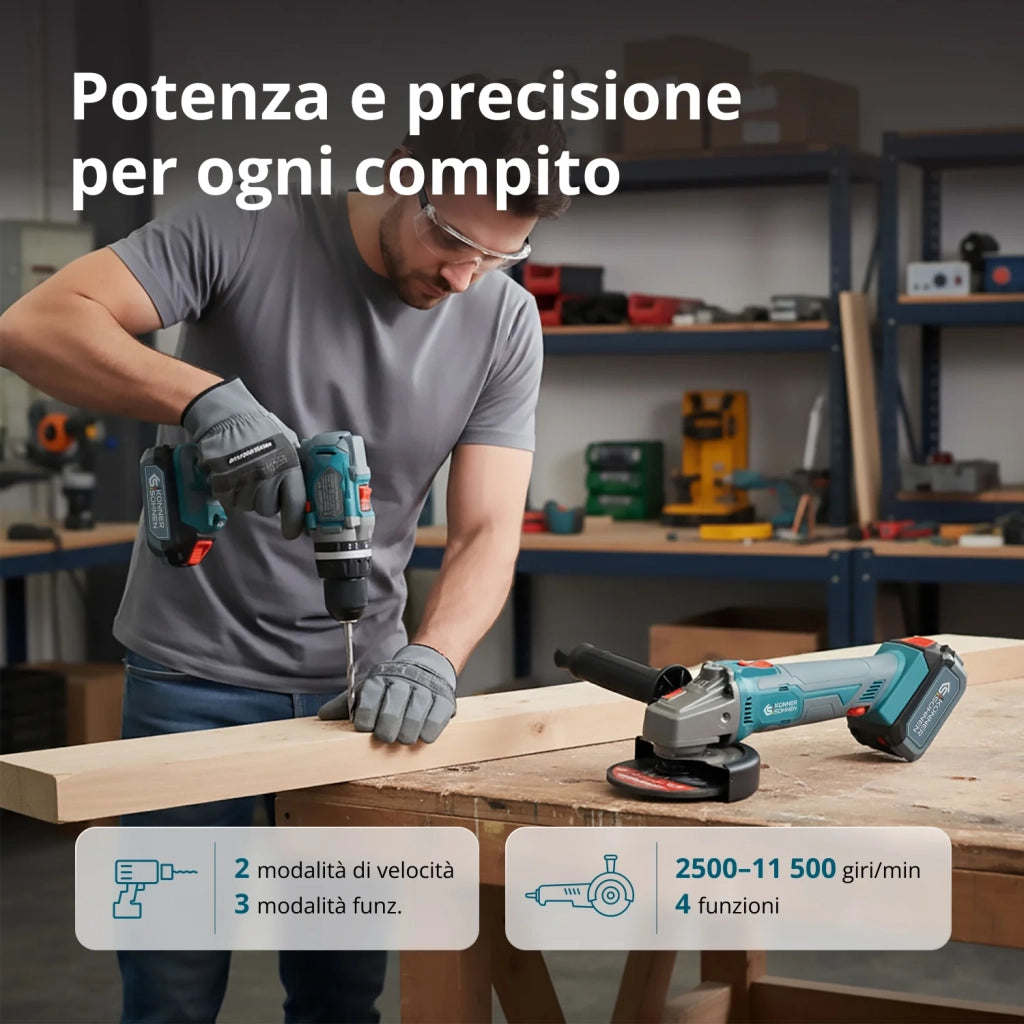 Set Master Senza Fili KS IDAGB 20V SET 1 PLUS