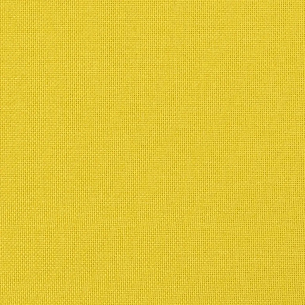 Set di Divani 3 pz con Cuscini Giallo Chiaro in Tessuto 3201677
