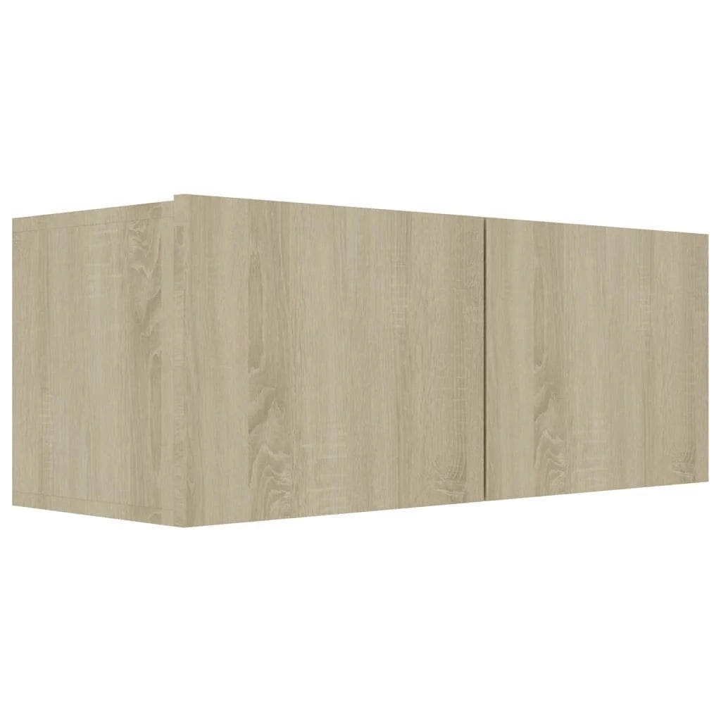 Set di mobili da 2 pezzi comprensivo di armadio credenza mobile porta TV soggiorno/camera da letto legno ingegnerizzato rovere Sonoma marrone 02_0024295