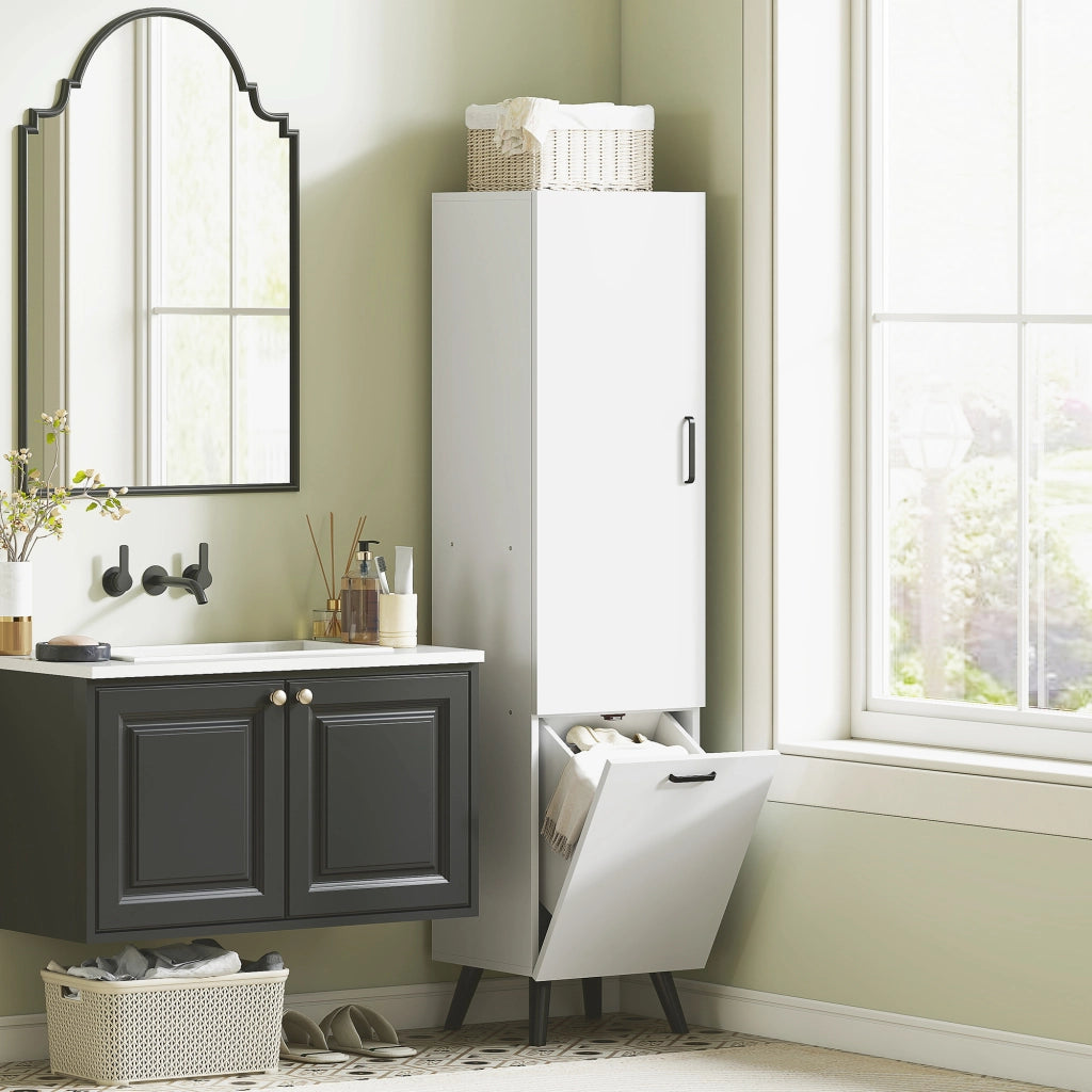 Armadio Bagno ¨C Minimal ¨C Bianco 35x31,5x144 cm