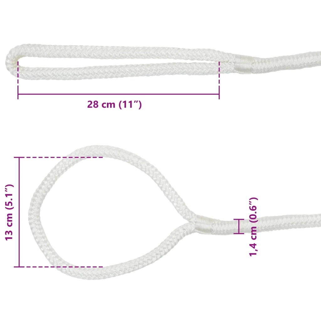 Corda da Barca 12 m 1.4 Bianco Poliestere 42029818