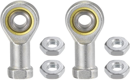 Sistema di supporto oscillante - 2 pezzi - Acciaio carbonio 45# - Viti di bloccaggio - Foro 8 mm - Filo M8 x 1,25 - Nastro interno destro
