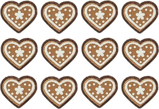 Set di adesivi per pacchi 12 pezzi - Adesivi in velluto - Decorazioni per regali - Adesivi per biscotti - Decorazioni per pacchi - Dimensioni 4 x 5 cm - Adesivi per Natale