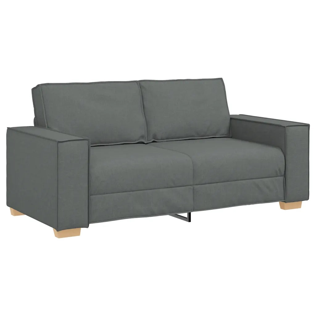 Divano a 2 Posti-Sofa 2 Posti Grigio scuro 140 cm in tessuto 912583