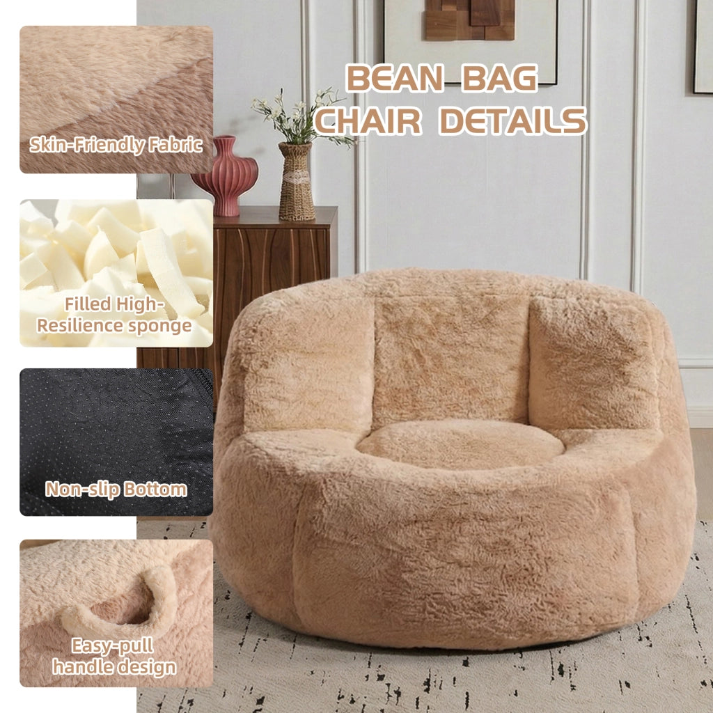 Poltrona Bean Bag ¨C Minimal ¨C Marrone+Cammello