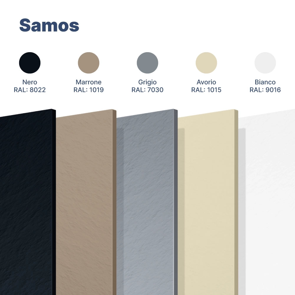 Piatto doccia 80x150 cm colore marrone effetto pietra | Samos