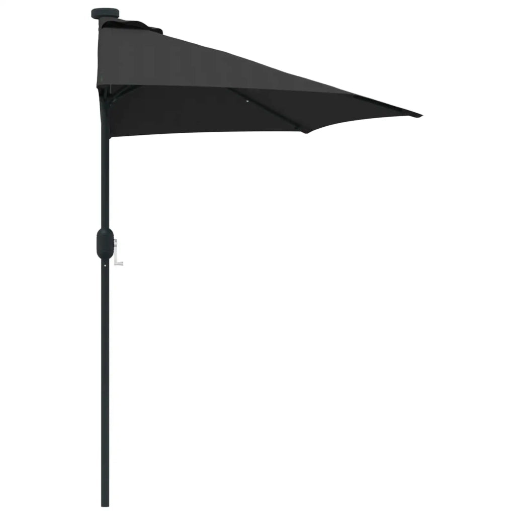 Ombrello | Parasol da giardino Nero 294 x 150 x 224 cm