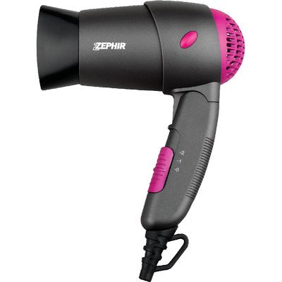 ASCIUGACAPELLI PIEGHEVOLE ZHB1200 ZEPHIR - VOLT 230 WATT 1200 2 VELOCITA