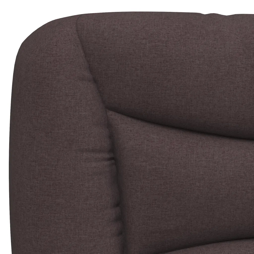 Cuscino Testiera Hvar Marrone Scuro 120 cm in Tessuto 374564