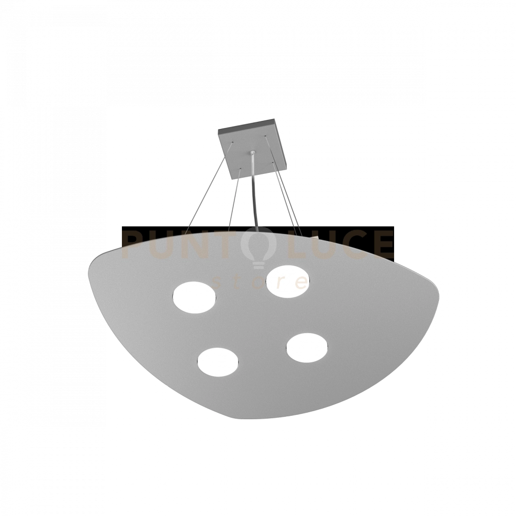 SHAPE SOSPENSIONE 4 LUCI GRIGIO 1143-S4-GR