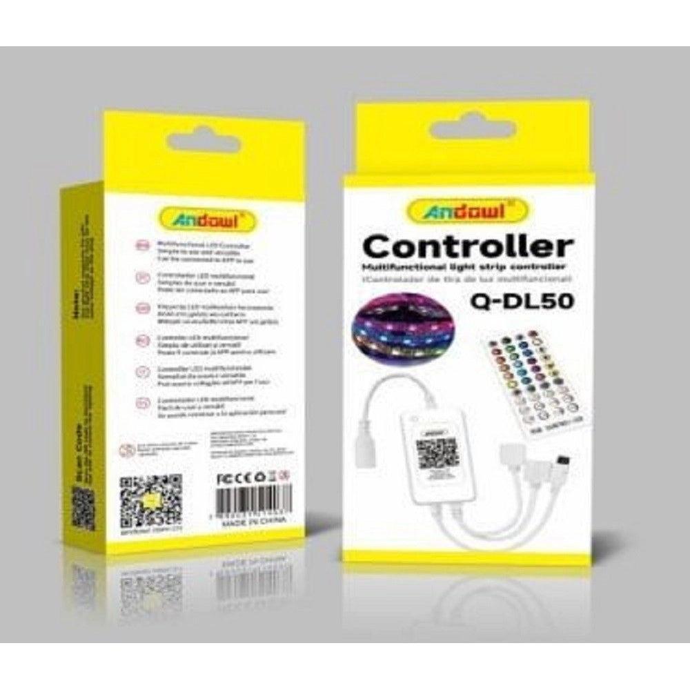 Trade Shop - Controller Wi-fi Wireless Con Telecomando Per Striscia Led Rgb 12v 6a Q-dl50 -