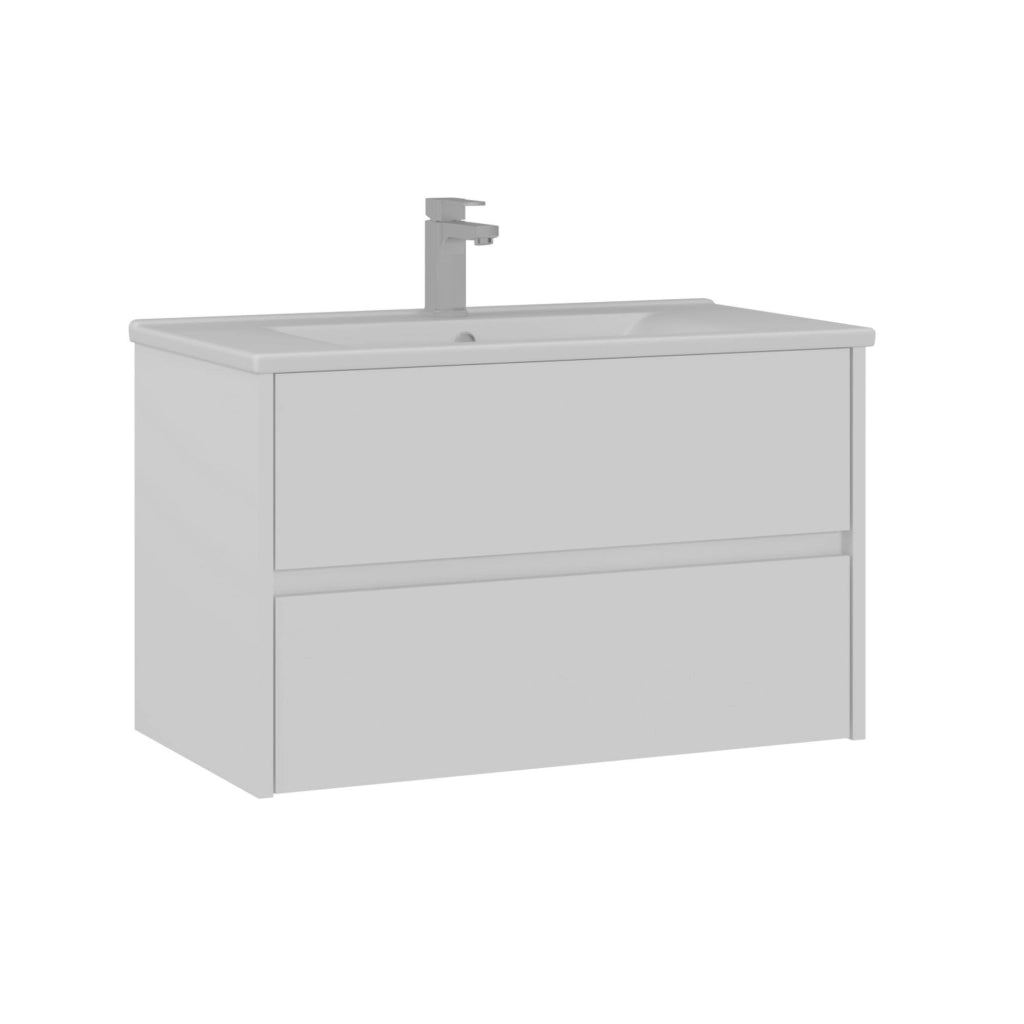 Mobile lavabo "Side 85 v2" - 85 x 45 x 52 cm - Bianco opaco