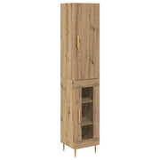 Credenza 2 pz | Madia | Buffet da pranzo | Armadio da pranzo Rovere artigianale Legno multistrato