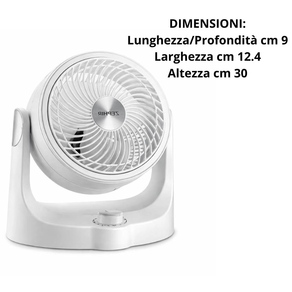 Ventilatore da tavolo zephir ph25b con luce emozionale