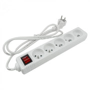 Multipresa 5 prese 1,5 m con interruttore Ecolight