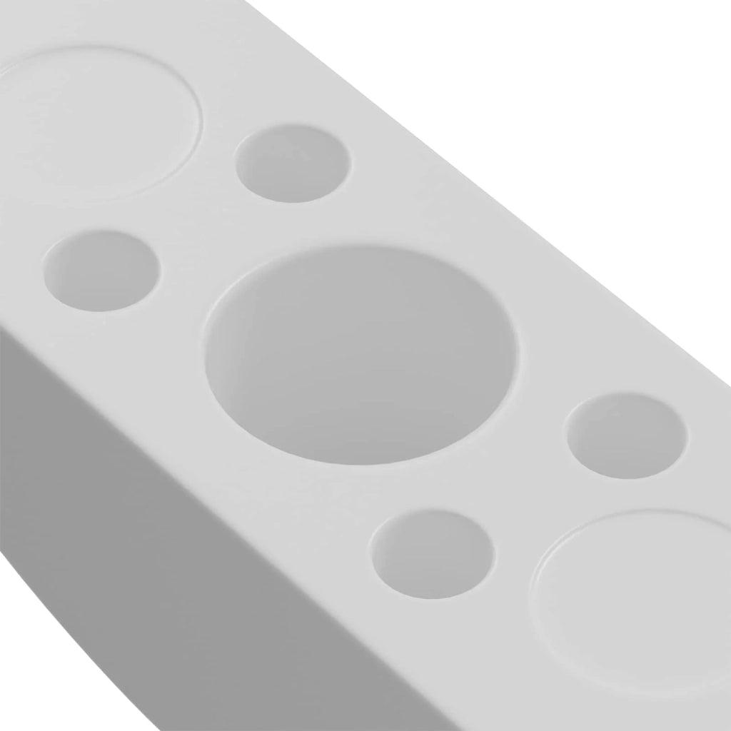 Dado a mezzaluna 18 pcs Bianco M6 Polipropilene