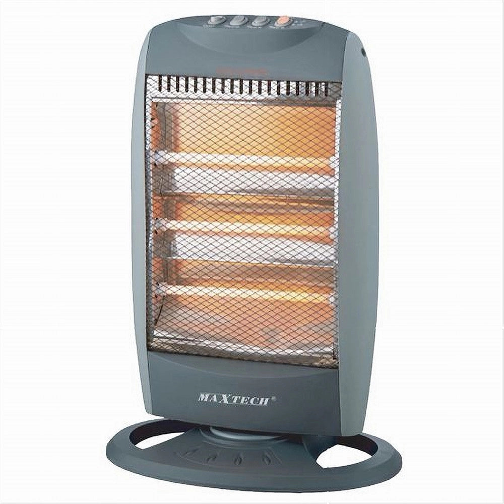 Trade Shop - Stufa Al Quarzo Con 3 Elementi Oscillante Antiribaltamento 1200 Watt Tchh12c -