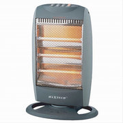 Trade Shop - Stufa Al Quarzo Con 3 Elementi Oscillante Antiribaltamento 1200 Watt Tchh12c -