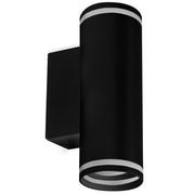 Applique da parete nera 2xGU10 alluminio PARIS Polux