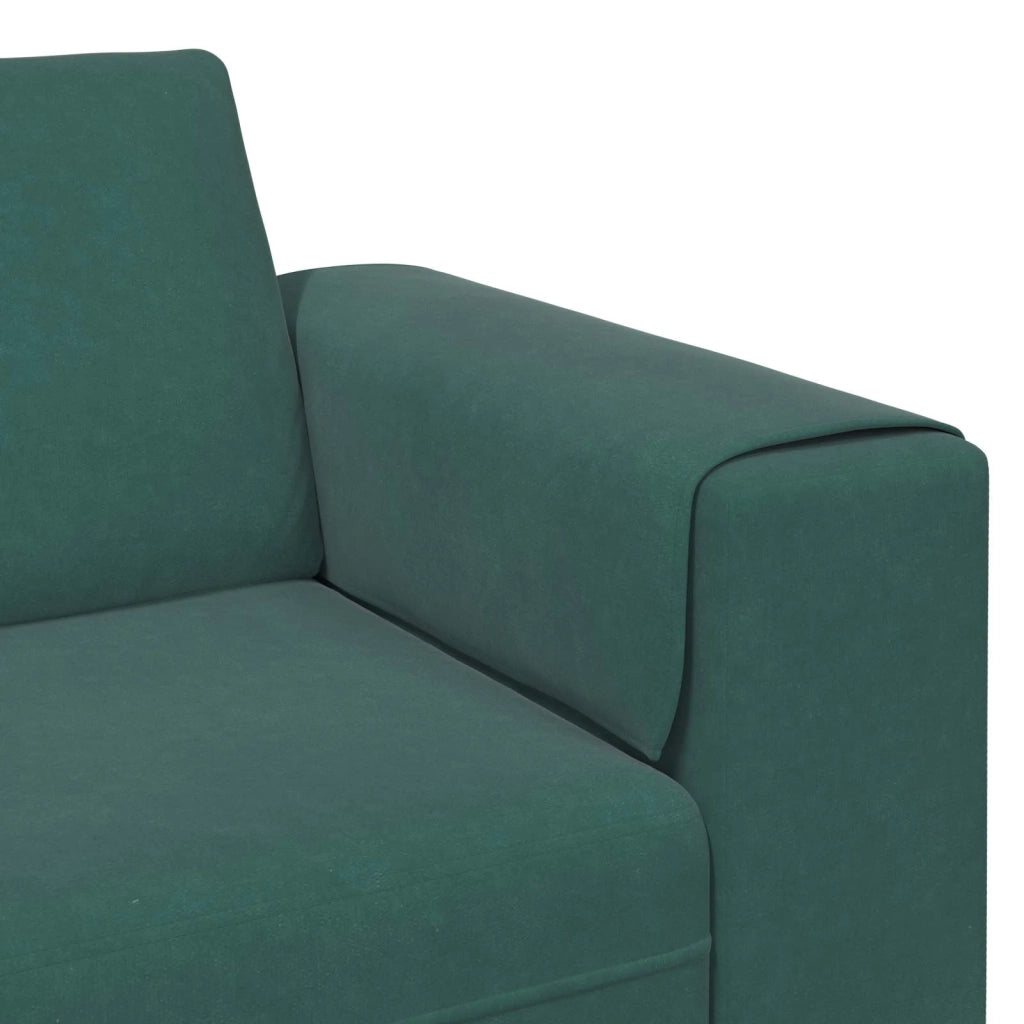 Divano per Soggiorno 3 pcs Verde Scuro 250 x 188 x 76 cm 3335124