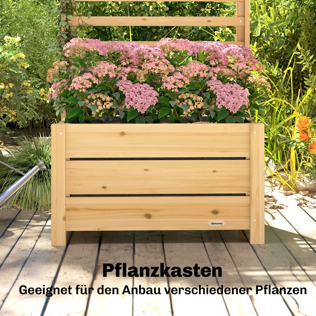 Hochbeet con graticcio in legno ¨C Minimal ¨C 60x39x120 cm