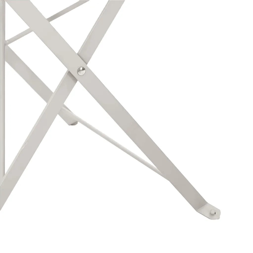 Sedia Pieghevole da Giardino 2 pcs Beige 42 x 46 x 82cm Metallo 42002959