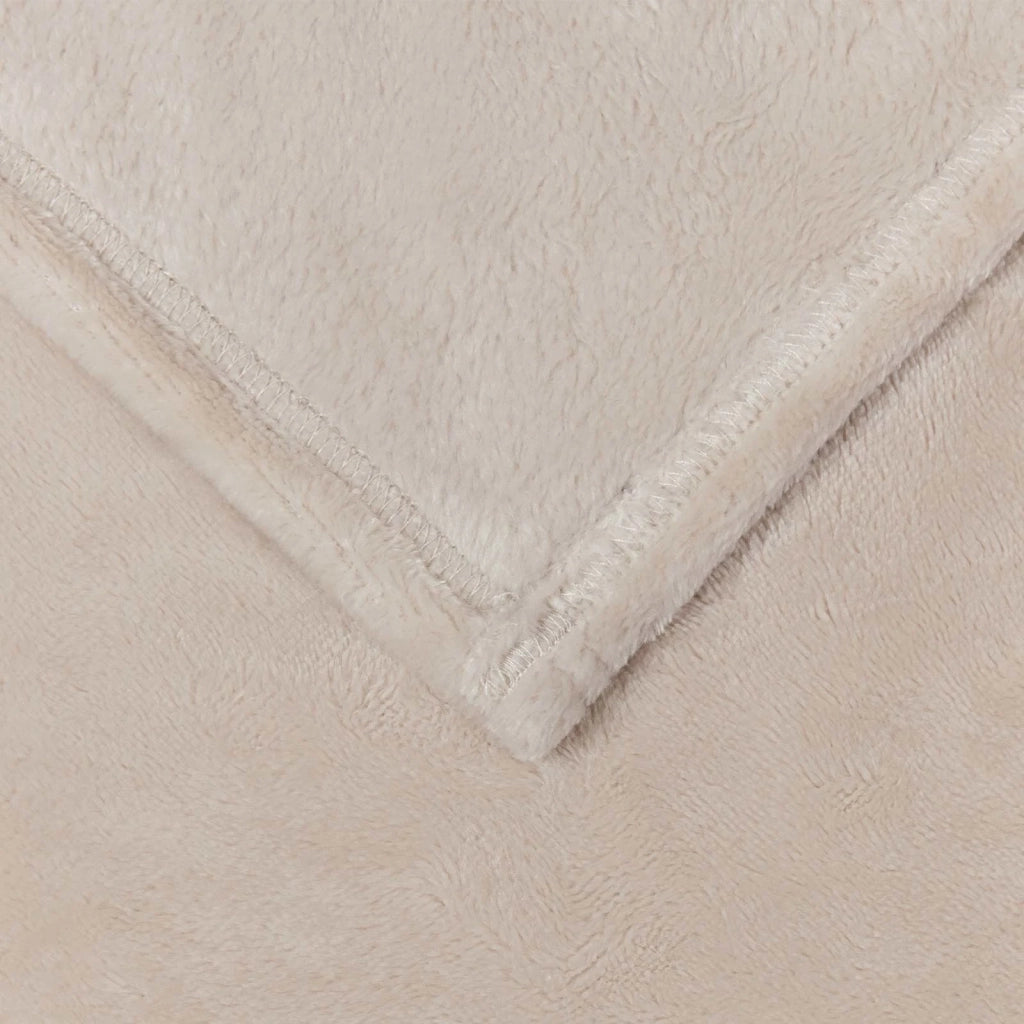 Coperte da Pile 6 pz Beige 240 x 270 cm Panno