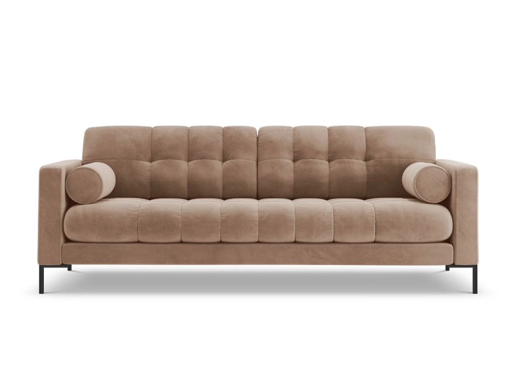 Cosmopolitan Design - Divano "Bali" 4 posti in velluto beige 
