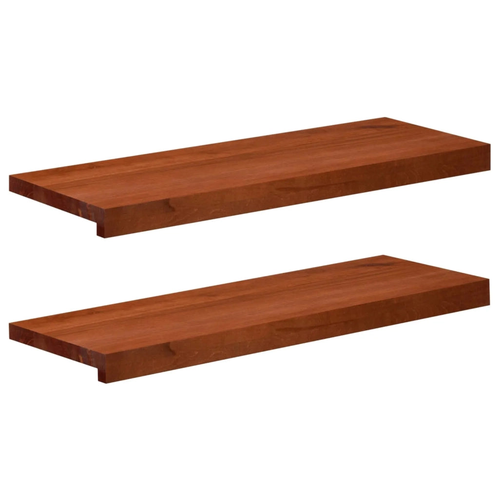 Tappeti per scale 2 pz 80 x 30 x 2 cm Marrone 3446155