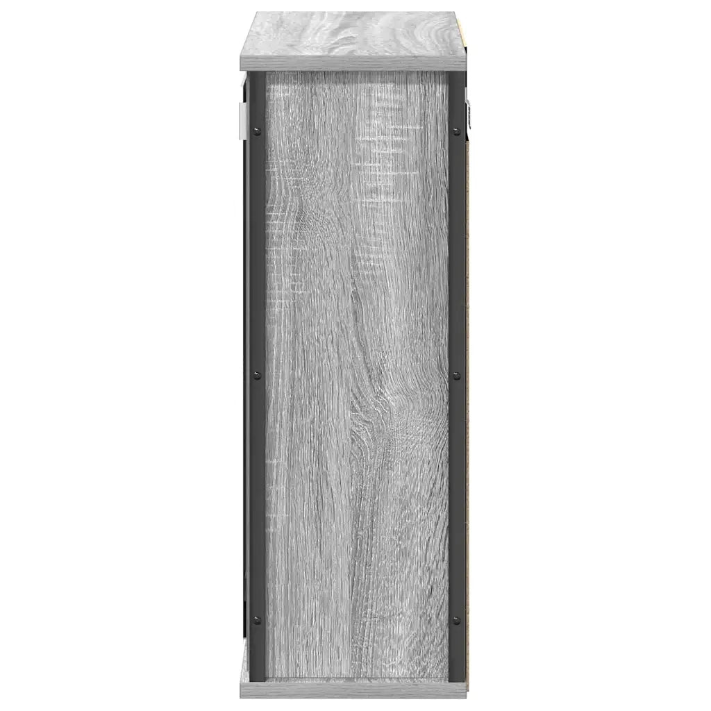 Pensile da Bagno con Specchio-Mobile bagno con specchio Grigio Sonoma 50x21x60 cm