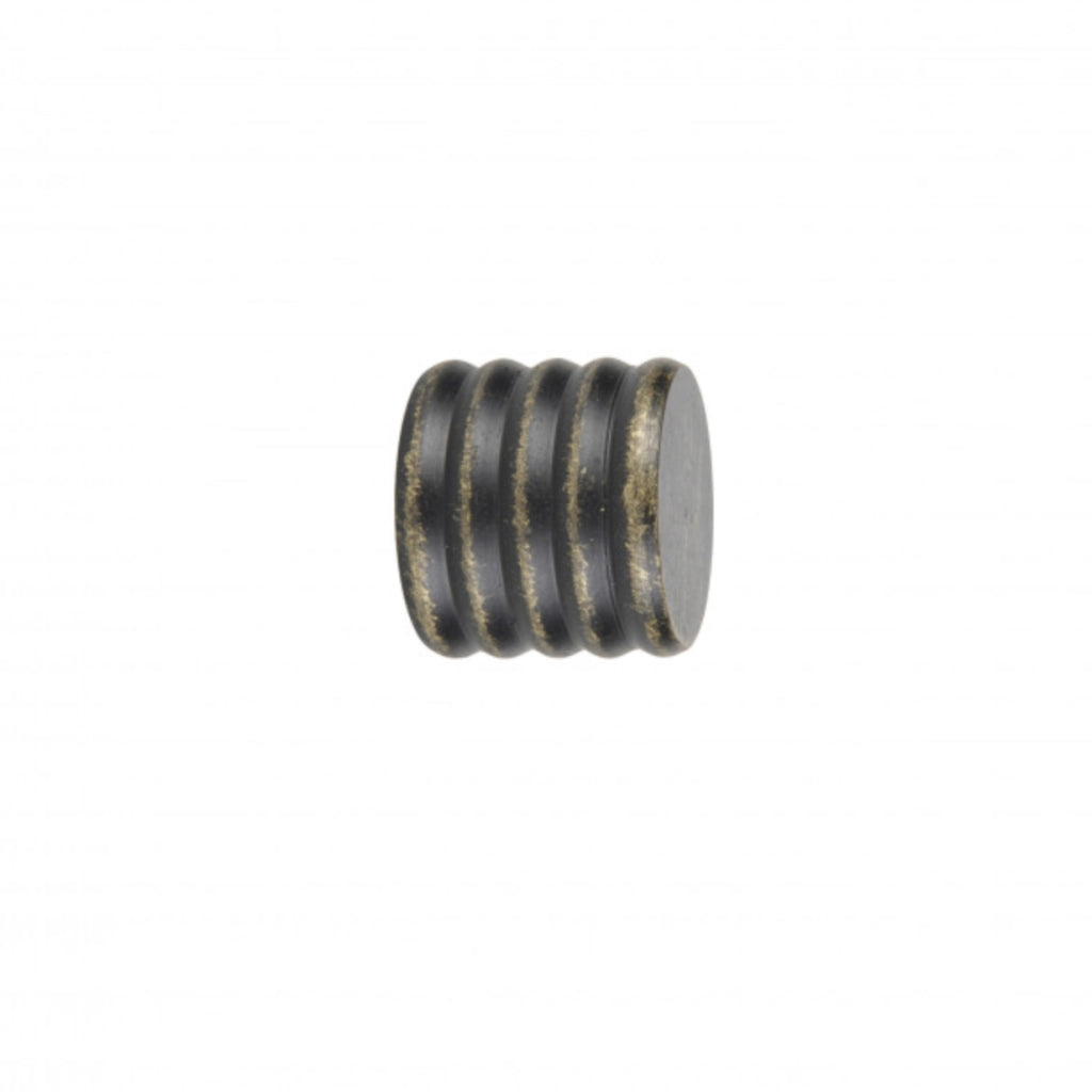 Finale bastone tenda tappo nero oro 2Pz