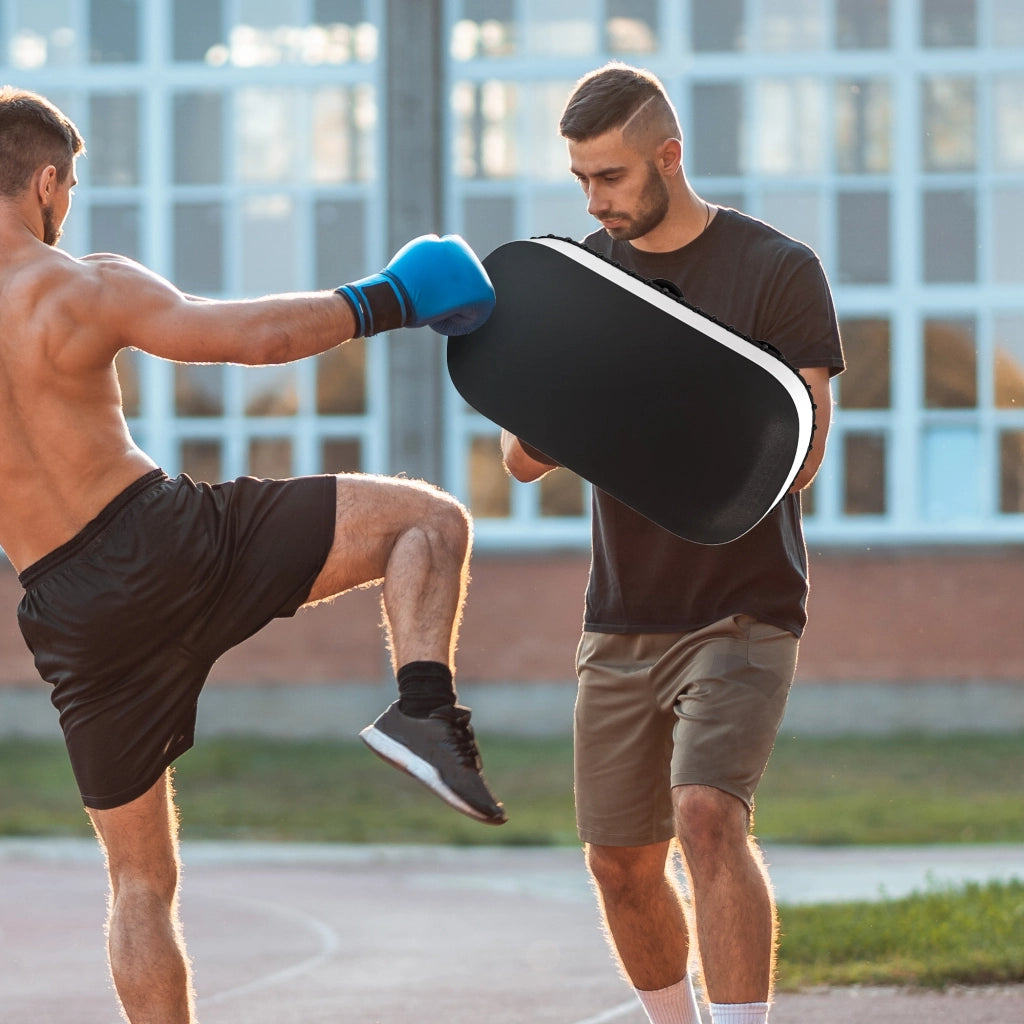 Parabordi Boxe e Muay Thai Imbottito per Braccio ¨C Xylo ¨C PU e EPE, 38x20x18 cm, Nero
