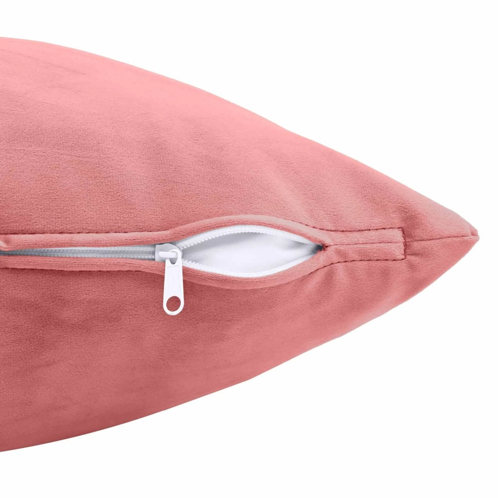 Federa 6 pcs HEERLEN Rosa 50 x 75 cm Velluto 911586