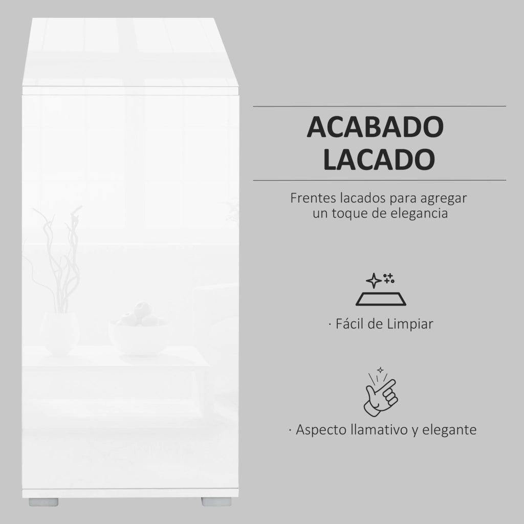 Armadio con 2 ante e 2 cassetti ¨C Minimal ¨C Bianco 79x36x74 cm