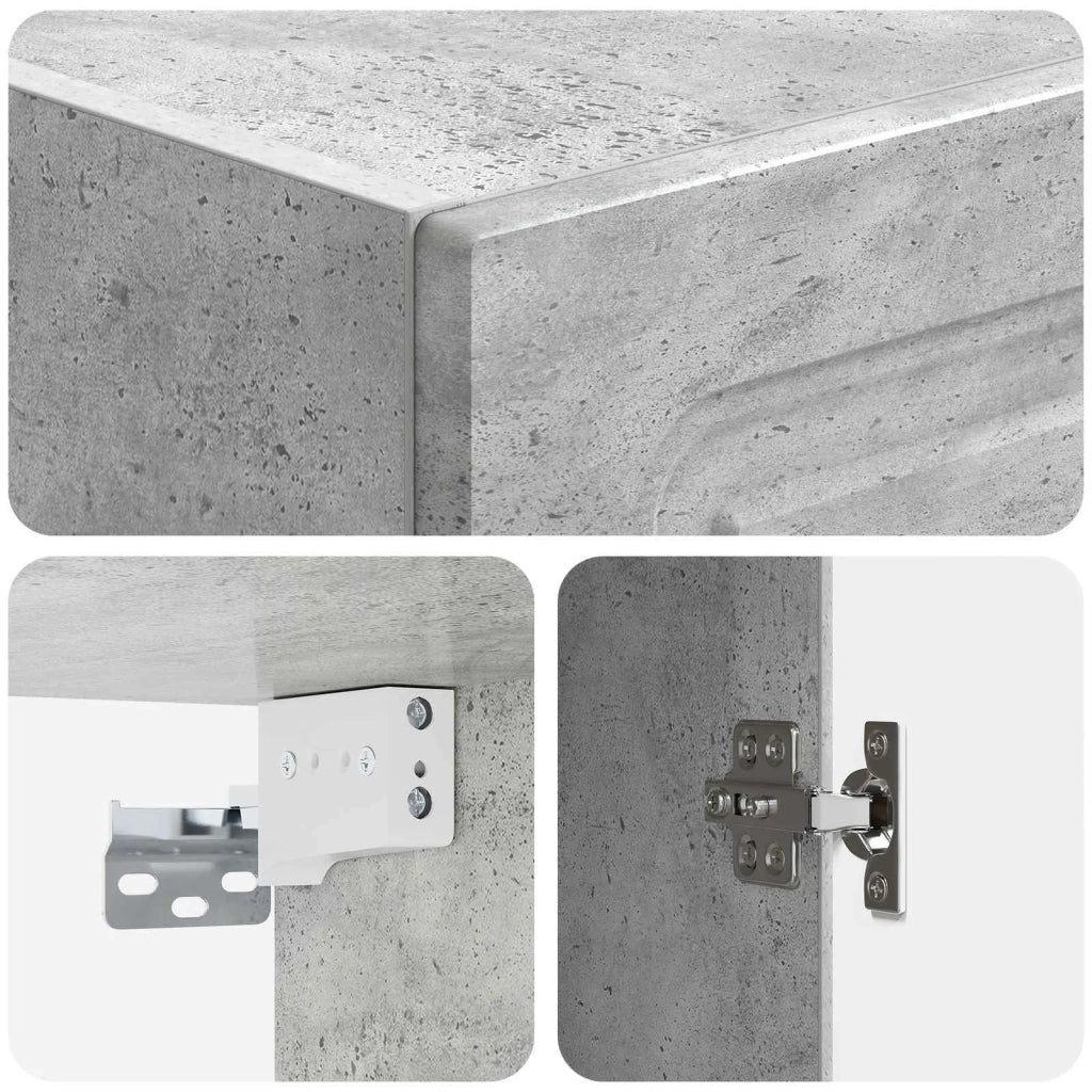 Set di armadi 2 pz Grigio Cemento Legno ingegnerizzato 3416955