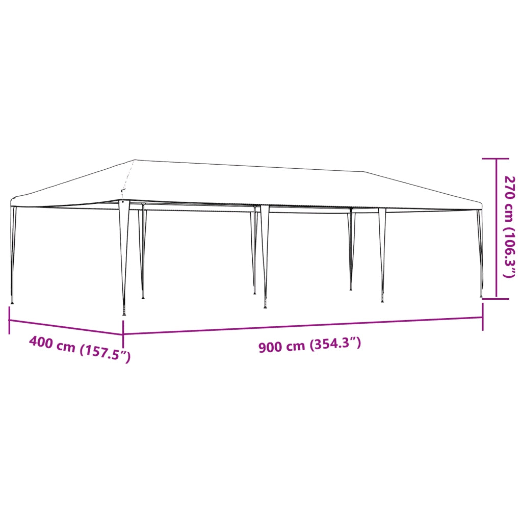 Tenda per Feste 4x9 m Blu 48505