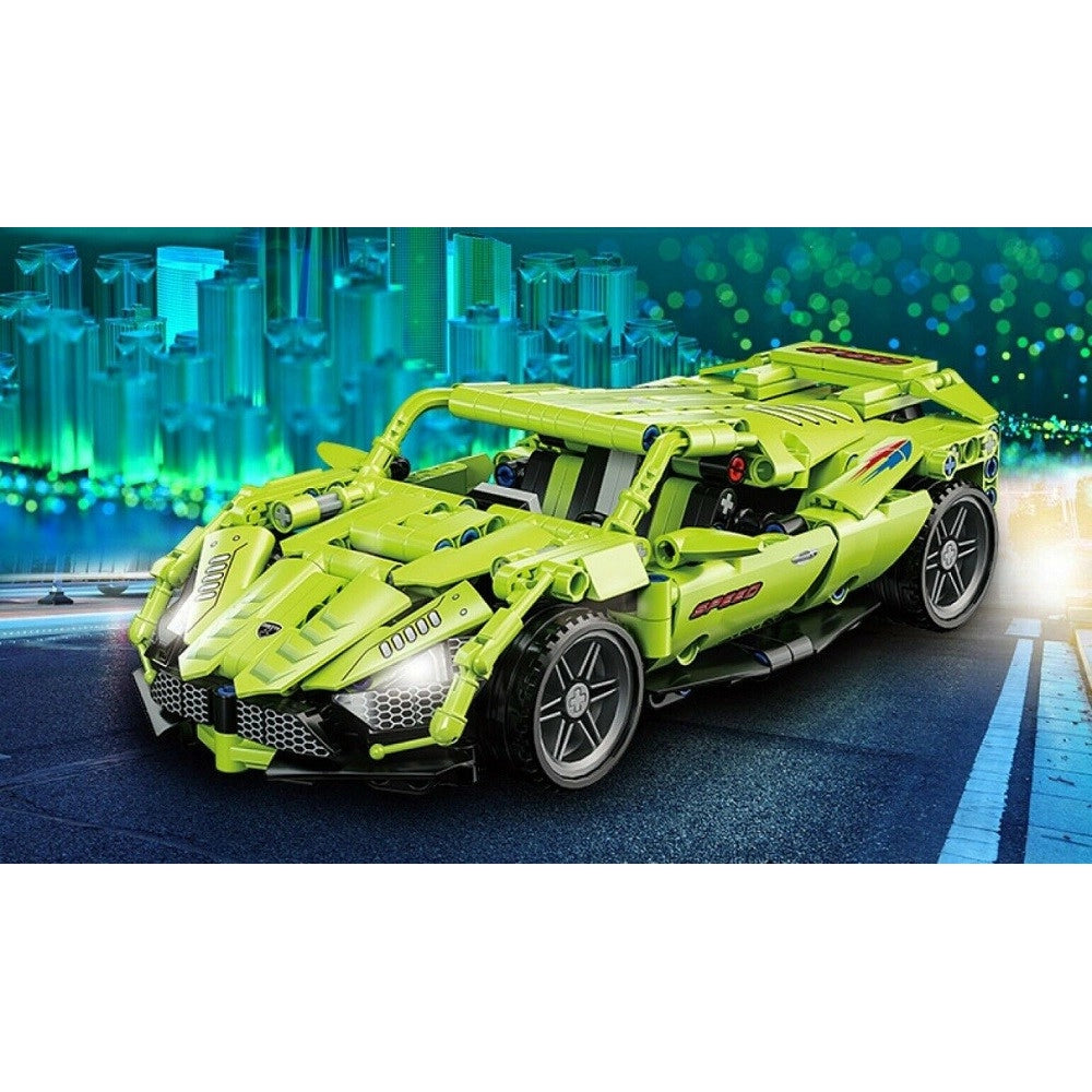 Trade Shop - Costruzioni Mattoncini 500 + Pezzi Auto Sportiva Compatibile Q-jm803 -