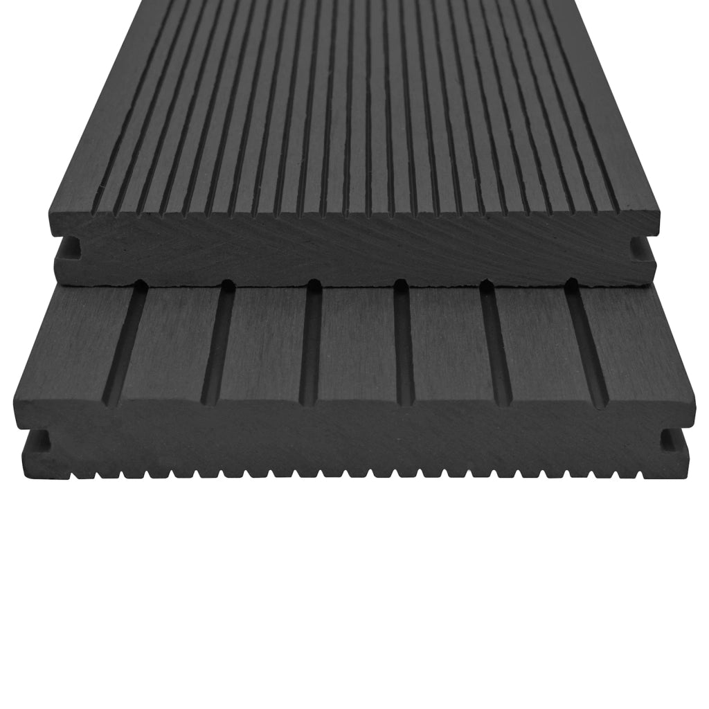 Tavola da decking 16 pcs Nero WPC 3444768