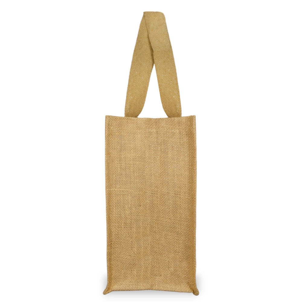 Set da 12 Borse Shopper in Juta Naturale Beige riutilizzabili cm 34 x 15 x h 28