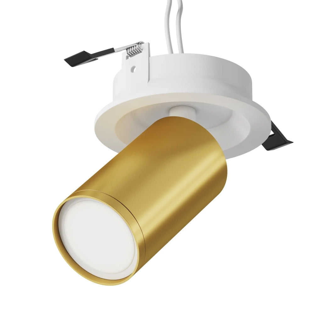 Maytoni Lampada da Incasso FOCUS S 1 luce GU10 bianco metallo