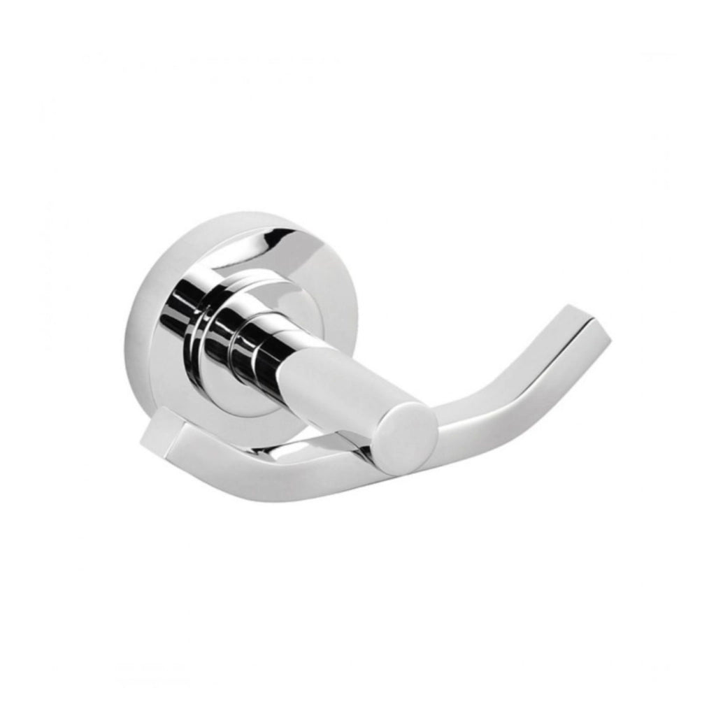 Appendino in ottone cromato lucido per bagno elegante serie luparia *** finitura- cromo lucido, confezione 1