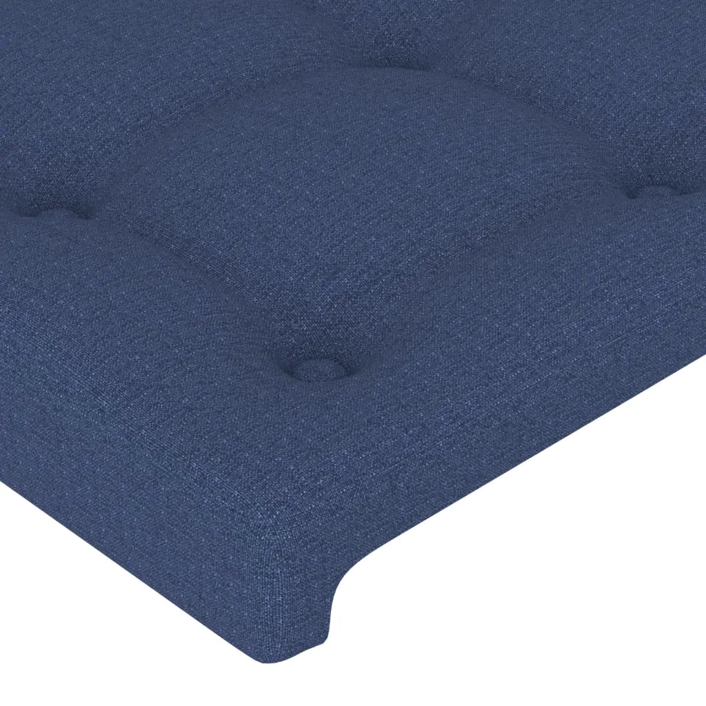 Testiera | Testata ad Orecchio Blu 147x16x118/128 cm in Tessuto