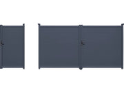 Pacchetto cancello + wicket "Marc" – Grigio