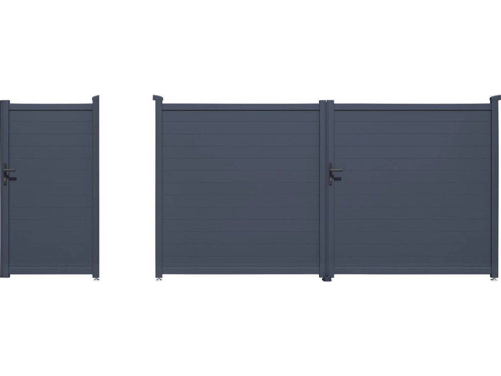 Pacchetto cancello + wicket "Marc" – Grigio